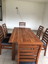 DTV 6-Seater Mahogany / HDF Dining Set