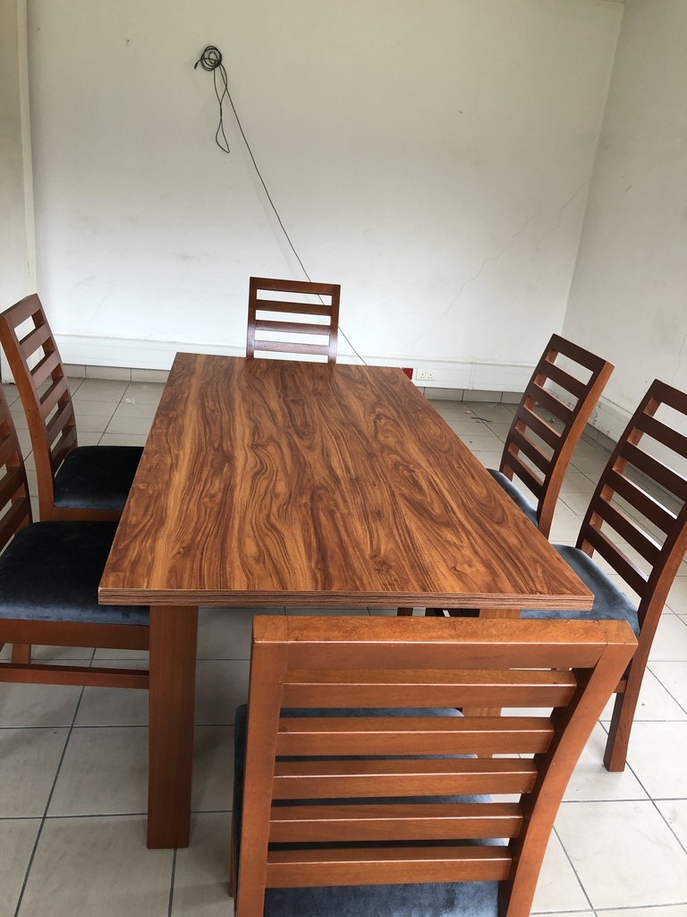 DTV 6-Seater Mahogany / HDF Dining Set